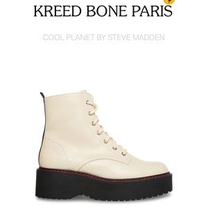 Cool Planet by Steve Madden, combat boots,size 8 
2 inch heel 1.25 inch platform